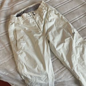 Helly hansen white womens snow snowboard pants small waterproof ski snowmobile